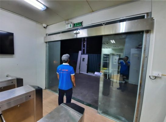 Lắp đặt cửa kính tự động tại Thái Nguyên