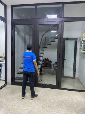 Cửa nhôm kính nhà anh Long- TP Bắc Ninh